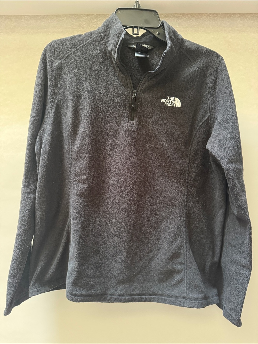 The North Face Black 1/4 Zip Fleece Pullover